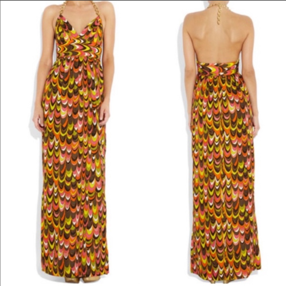 Milly “Leah” Silk Maxi Dress 4